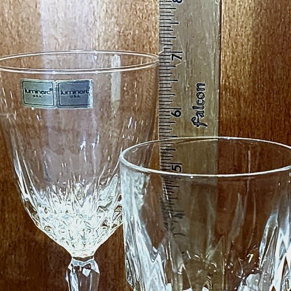 4 Mismatched Wine Glassware Collection vintage cut mixed cocktail glasses - Picture 8 of 8